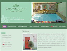 Tablet Screenshot of casaverdeinn.com.mx